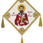Bederniță brodata cu Sfântul Ierarh Vasile cel Mare