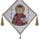 Bederniță brodata cu Sfântul Voievod Ștefan cel Mare