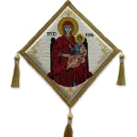Bederniță brodata cu Maica Domnului pe Tron