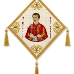 Bederniță brodata cu Sf. Ilie Lăcătușu